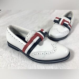 G/Fore G4 Cruiser Brogue Longwing Golf Shoe Sneaker⛳️ LADIES US 8.5 ⛳️ White USA
